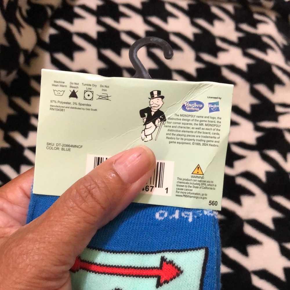 Odd Sox Monopoly Novelty Socks - Picture 4 of 5